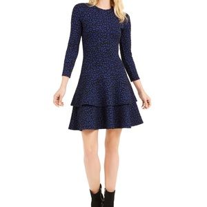 Michael Kors Blue Leopard Dress